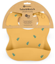 Petite&Mars Szilikon előke Take&Match Ochre Cacti 6m+ (706719)