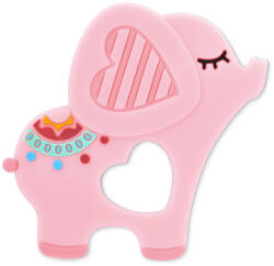 Lorelli - Baby Care Lorelli Baby Care szilikon rágóka - Еlephant Lucky Pink (58418)