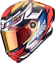 Scorpion Cască integrală pentru motocicletă Scorpion EXO-RACE Air Kobra FIM2 albastru-galben-roșu (SCRP161-513-372)