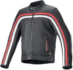 Alpinestars Geaca de piele moto Alpinestars Dyno negru-rosu-bej (AIM100-1026)