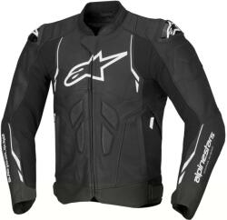 Alpinestars Geacă moto din piele Alpinestars Dusk alb-negru (AIM100-1137)