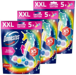 Domestos Power5 WC frissítő blokk, Magic Unicorn (3x5x50 g)