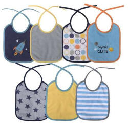 Lorelli - Baby Care Lorelli Baby Care 7Darab-os előke, mintás - Boy (10260200002)