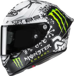 HJC Cască integrală pentru motocicletă HJC RPHA 1 V2 CARBON Snow Diablo MC10SF negru-alb (HJC182970)