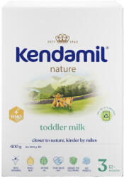 Kendamil Nature 3 tejalapú anyatej-kiegészítő tápszer 12-36 hó HMO+ (600 g)