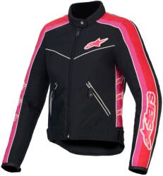 Alpinestars Jachetă de motocicletă pentru femei Alpinestars Stella T-Dyno rezistentă la apă negru-roșu-roz (AIM101-306)