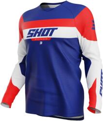 Shot Tricou de motocross pentru copii Shot Draw League albastru-roșu (SHOA06-12D1-BK5)
