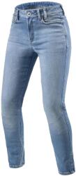 Revit Jeans de motocicletă pentru femei Revit Shelby 3 skinny albastru deschis (REFPJ069-6362)