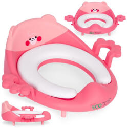 Homelux Wc szűkítő ülőke fülekkel puha párnával rózsaszín (PP104_PINK)