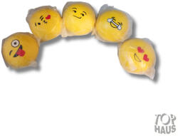  Pu szivacs smyle mintás labda 10 cm (STB7863) - topjatekbolt