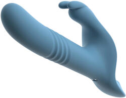 You2Toys - Vibrator cu iepuraș pentru strap-on, cu 3 piese și telecomandă (albastru) (54078770000)
