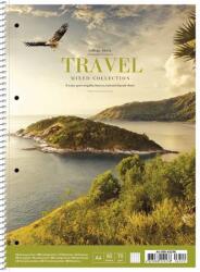Shkolyaryk Publishing House Spirálfüzet, A4+, kockás, 80 lap, SHKOLYARYK "Travel", vegyes (SB806529K) - webpapir