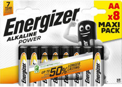 Energizer Alkaline Power 1, 5V AA/ceruza alkáli elem 8 db/csomag (LR6AP-BP8)