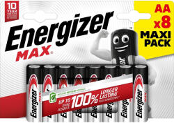 Energizer MAX 1, 5V AA/ceruza alkáli elem 8 db/csomag (LR6MAX-CHP8)