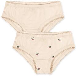 Konges Sløjd bugyi gyerek pamut BASIC 2 PACK GIRL UNDERPANTS GOTS 2-es csomag - bézs 104