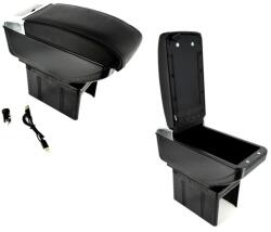 ALM Cotiera auto universala cu USB si iluminare reglabila (ALM 050917-37)