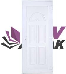 Extruplast Logistic SRL 90X200 cm-es műanyag bejárati ajtó jobbos fehér színben EUROPA 0 tömör díszpanellel X-Tru (BEA90200BJX-TRU-EUROPA024)