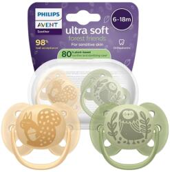 Philips Avent Ultra Soft Soother 6-18 luni - 2 bucăți