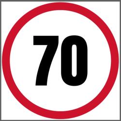  Sebességkorlátozó matrica 70 Km/h 15 cm Laminált (4829361750_7)