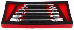 KROFTOOLS Set chei tubulare articulate, 8-19 mm, variantă lungă, 6 piese (8606) Trusa unelte