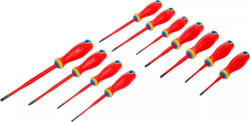 BGS technic Set șurubelnițe izolate VDE | vârf extra subțire | 11 piese (35851) Surubelnita