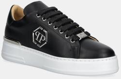 Philipp Plein bőr sportcipő Nappa Lo-Top Hexagon - fekete Női 36