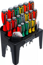 BGS technic Set șurubelnițe | cu set biți | cu suport din plastic | 44 piese (35836) Surubelnita