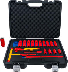 BGS technic Set chei tubulare VDE și biți | 10 mm (3/8") | 19 piese (7137)