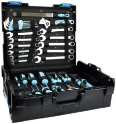 Brüder Mannesmann Mannesmann QUANTOOL Set scule, 153 piese, în sistem Sortimo L-Boxx 136 (Q25006) Trusa unelte