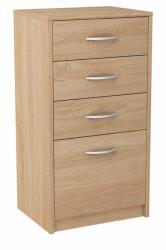 Matkam Komód szekrény 45cm 4S Tölgy Sonoma könyvespolc 4 fiókos Rob (MATKAM45cm4SSONOMA4szuflady)