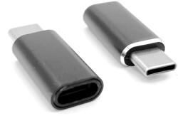  Adapter: MaxLife - Type-C (USB-C) / Lightning, fekete adapter
