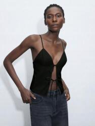Shein KC14315 Shein Fekete Kötött Vállpántos Felső (16) Xs