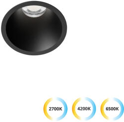 Viokef Lighting Dylan fekete LED mennyezetbe építhető lámpa (VIO-4311101) LED 1 izzós IP20 (4311101)