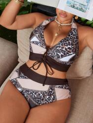 Shein Többszínű Mintás Kétrészes Plus Size Fürdőruha Shein 44