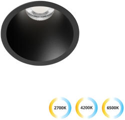 Viokef Lighting Dylan fekete LED mennyezetbe építhető lámpa (VIO-4331501) LED 1 izzós IP20 (4331501)