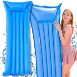 Przydasie. pl Strandmatrac Felfújható Vízi Napozóágy Úszómedence Strandra 180x70cm (#11075)