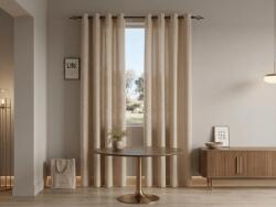  Draperie TAVIO 140x250 cm, bej deschis Agatat: Inele metalice