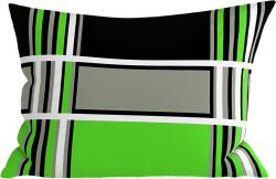  Fața de perna din policoton KARO POLY 50x70 cm, verde Lenjerie de pat
