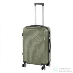Leziter TraveLux Pro közepes bőrönd keményfedeles 68x45x25 cm olajzöld 8016-OG24 (8016-OG24)