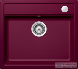 SCHOCK Mono N-100 CRISTADUR® Berry 570 x 510 mm, gránit kompozit konyhai mosogató, bogyószín MONN100BERRSA (MONN100BERRSA)