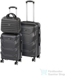 Leziter TraveLux Max VIII gurulós bőrönd szett fekete LTRMBS-VIII-BL (LTRMBS-VIII-BL)