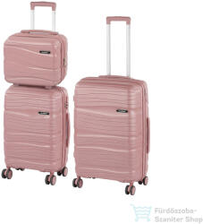 Leziter TraveLux Voyager VIII gurulós bőrönd szett mályvarózsaszín LTRVBS-VIII-RG (LTRVBS-VIII-RG)
