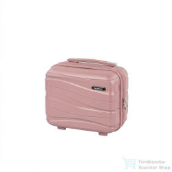 Leziter TraveLux Voyager kisméretű kézi bőrönd keményfedeles 26x31x14 cm mályvarózsaszín PP200-RG-14 (PP200-RG-14)