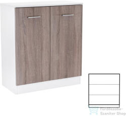 Leziter Miami komód 2 ajtós 80x92 cm yorki tölgy-fehér LMK2AYTF (LMK2AYTF)