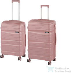 Leziter TraveLux Voyager VII gurulós bőrönd szett mályvarózsaszín LTRVBS-VII-RG (LTRVBS-VII-RG)