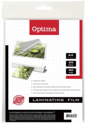 Optima Lamináló fólia OPTIMA A/4 80 mikron fényes 25/csom (20285) - tonerpiac - 933 Ft