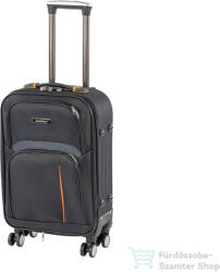 Leziter TraveLux light kabinbőrönd puha levehető kerékkel 55x40x20 cm fekete 608-BL20 (608-BL20)