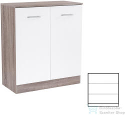 Leziter Miami komód 2 ajtós 80x92 cm fehér-yorki tölgy LMK2AFYT (LMK2AFYT)