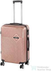 Leziter TraveLux Pro közepes bőrönd keményfedeles 68x45x25 cm rosegold 8016-RG24 (8016-RG24)