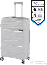 Leziter TraveLux Voyager nagy bőrönd keményfedeles 76x50x29 cm szürke PP200-GR-28 (PP200-GR-28)